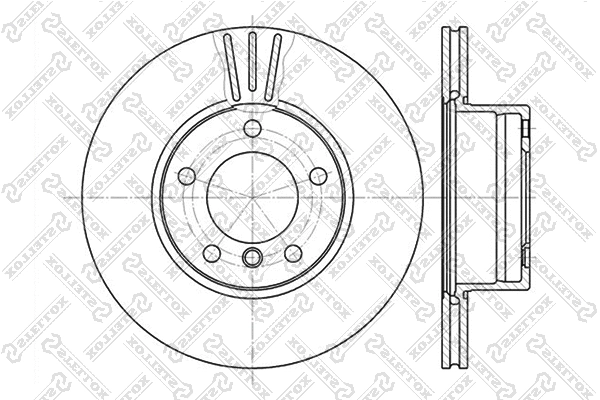 Disque de frein STELLOX 6020-1536V-SX