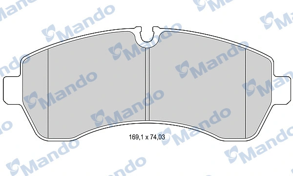 Kit de plaquettes de frein, frein à disque MANDO MBF015031