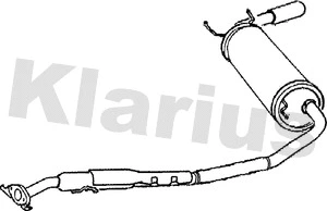 Silencieux arrière KLARIUS 260700