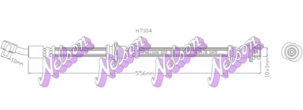 Flexible de frein KAWE H7104