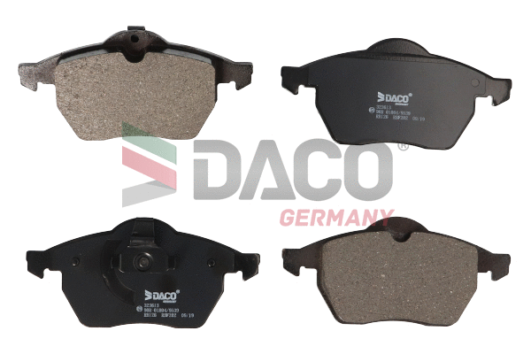 Kit de plaquettes de frein, frein à disque DACO Germany 323613