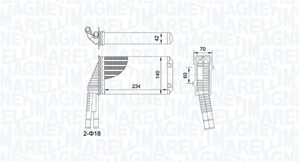 Système de chauffage MAGNETI MARELLI 350218467000