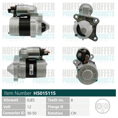 Démarreur HOFFER H5015115