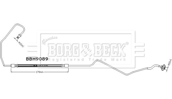 Flexible de frein BORG & BECK BBH9089