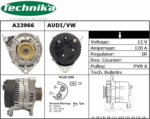 Alternateur Technika A23966