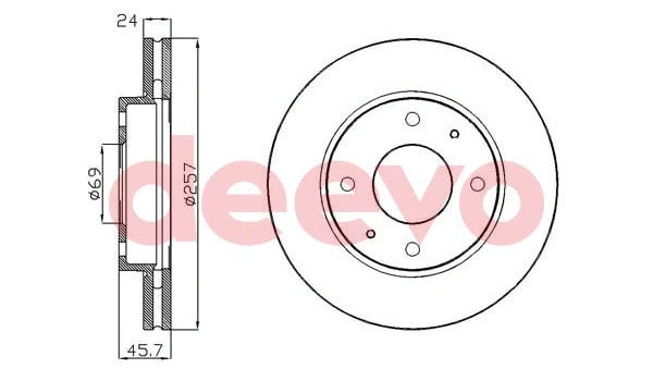 Disque de frein DEEVO BD15800
