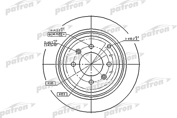 Disque de frein PATRON PBD2781