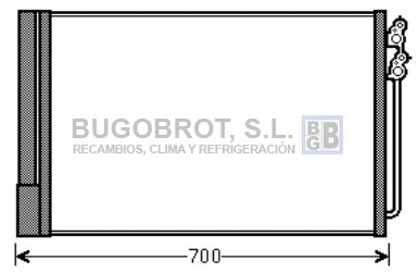 Condenseur, climatisation BUGOBROT 62-BW5370