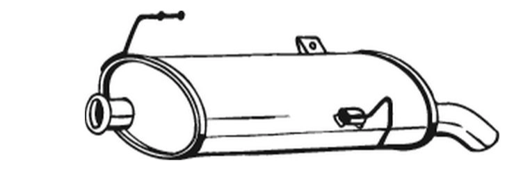 Silencieux arrière Vellerand 12451