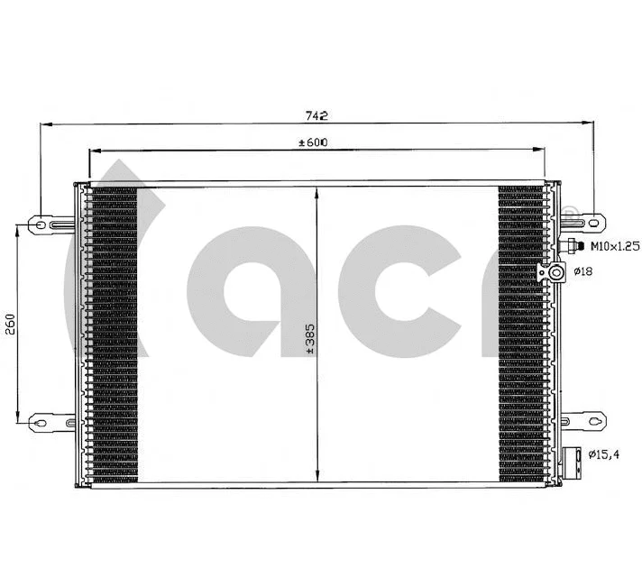 Condenseur, climatisation ACR 300555