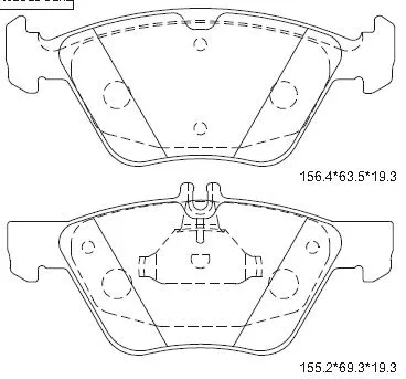 Kit de plaquettes de frein, frein à disque ASIMCO KD7762