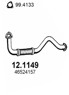 Tuyau d'échappement ASSO 12.1149
