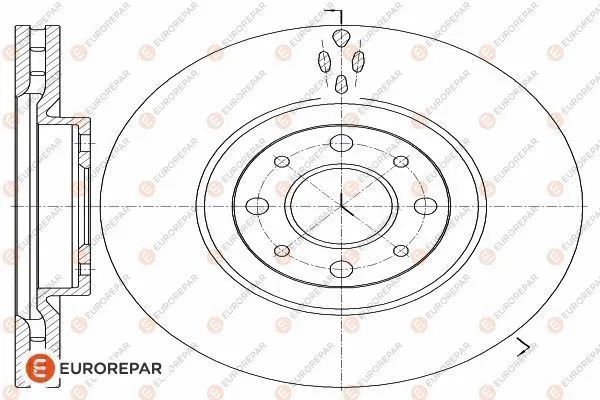 Disque de frein EUROREPAR 1618873680
