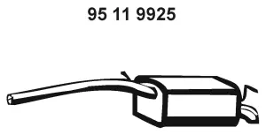 Silencieux arrière EBERSPÄCHER 95 11 9925
