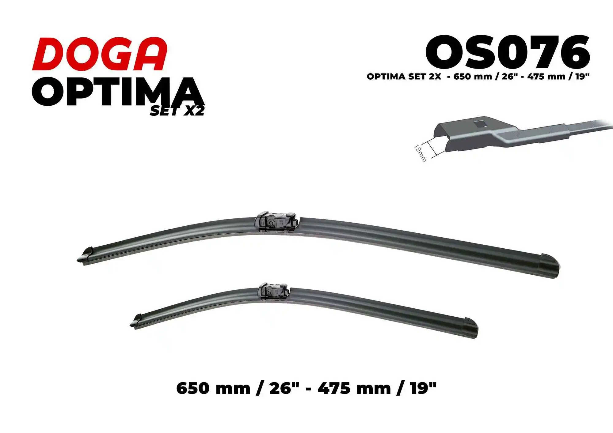 Balai d'essuie-glace DOGA OS076