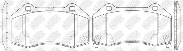 Kit de plaquettes de frein, frein à disque NiBK Automotive PN0636