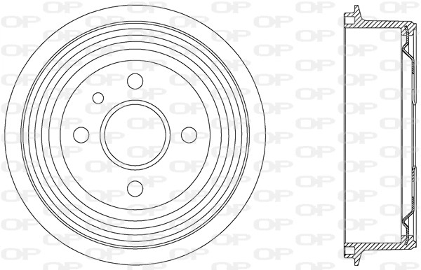 Tambour de frein OPEN PARTS BAD9018.20