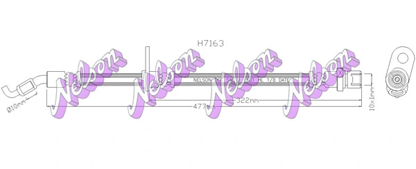 Flexible de frein KAWE H7163