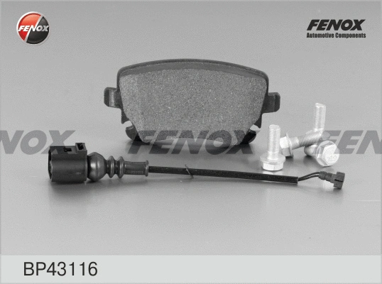 Kit de plaquettes de frein, frein à disque FENOX BP43116