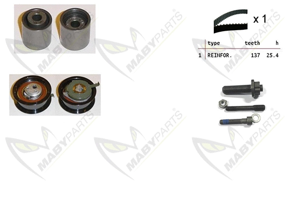 Kit de courroie crantée MABYPARTS OBK010123