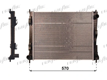 Radiateur, refroidissement du moteur FRIGAIR 0109.3109