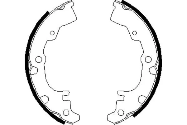 Jeu de mâchoires de frein KAVO PARTS KBS-1909