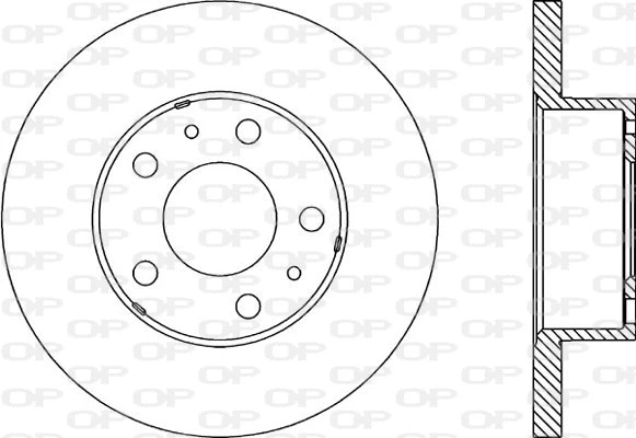Disque de frein OPEN PARTS BDA1150.10