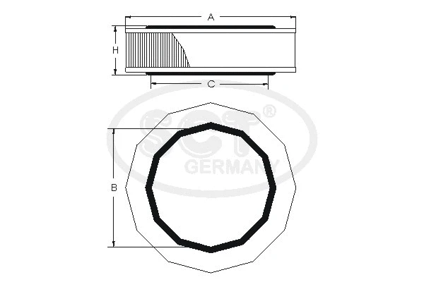 Filtre à air SCT - MANNOL SB 511