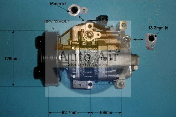 Compresseur, climatisation AUTO AIR GLOUCESTER 14-1134P