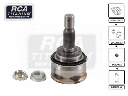 Jeu de joints, arbre de transmission RCA FRANCE TO115