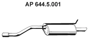 Silencieux arrière EBERSPÄCHER 644.5.001