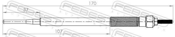 Bougie de préchauffage FEBEST 01642-001