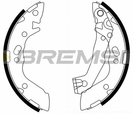 Jeu de mâchoires de frein BREMSI GF0737