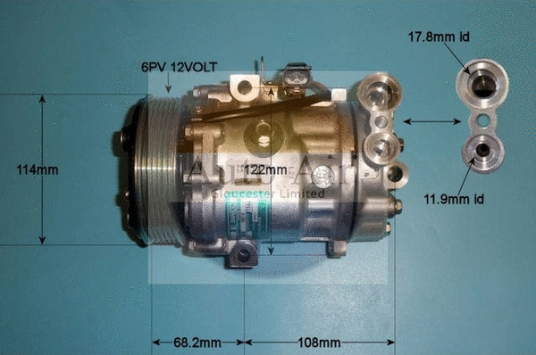 Compresseur, climatisation AUTO AIR GLOUCESTER 14-1469