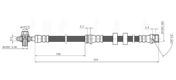 Flexible de frein National NBH6052