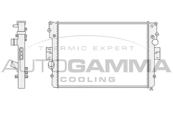 Radiateur, refroidissement du moteur AUTOGAMMA 103332