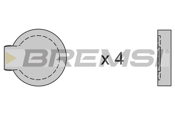 Kit de plaquettes de frein, frein à disque BREMSI BP2122