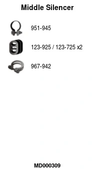 Silencieux central FA1 MD000309