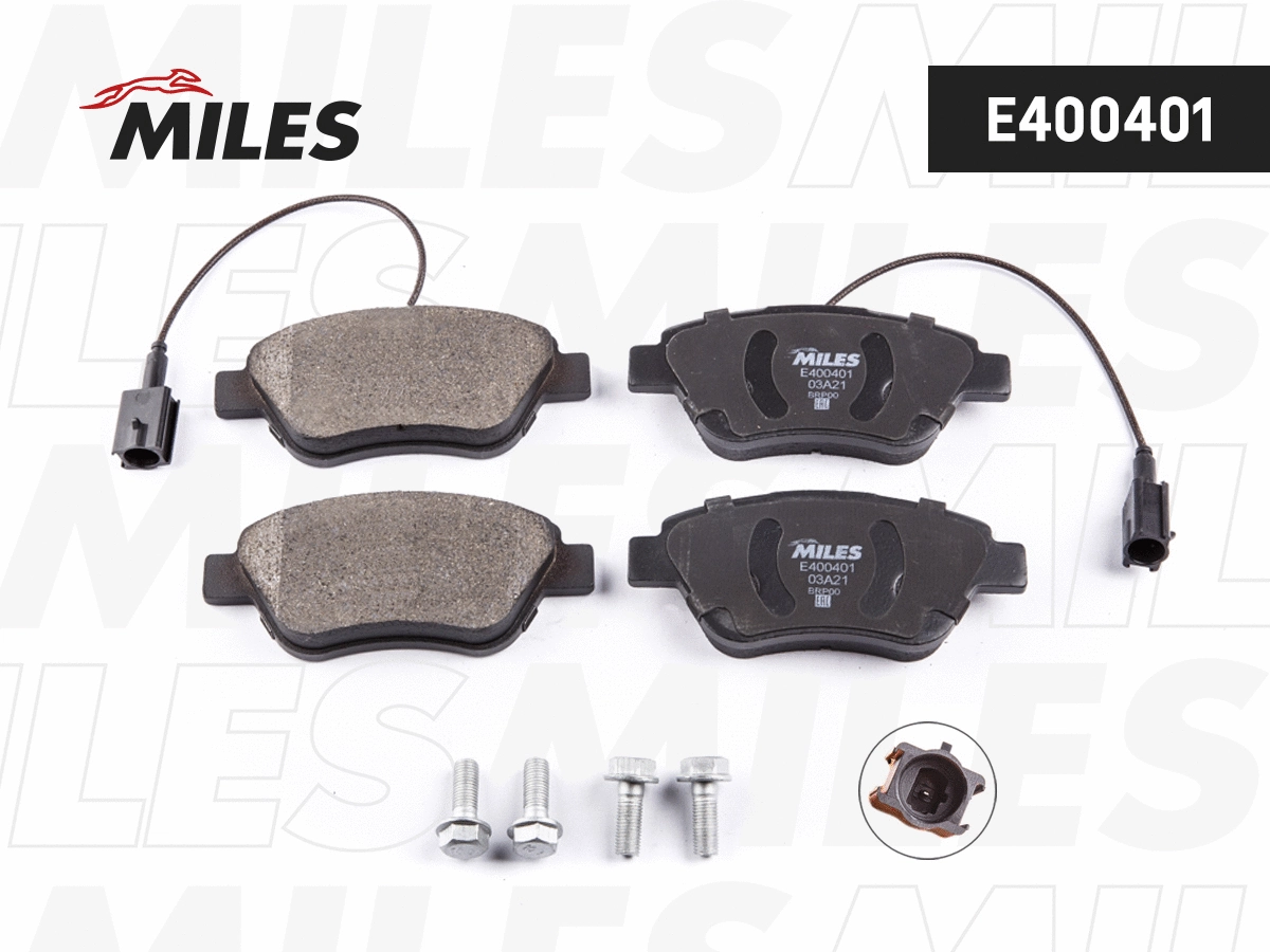 Kit de plaquettes de frein, frein à disque MILES E400401