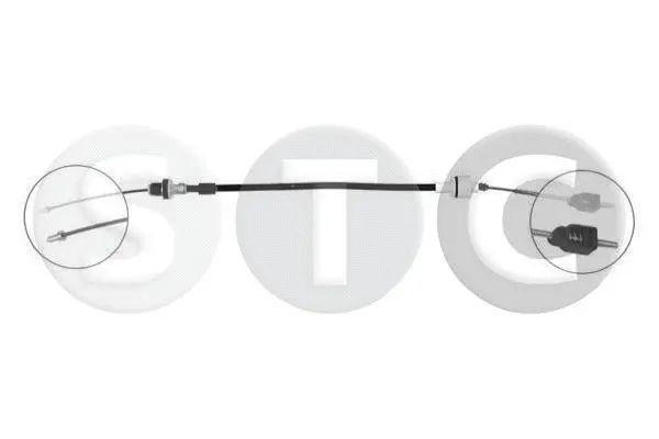 Tirette à câble, commande d'embrayage STC T480150