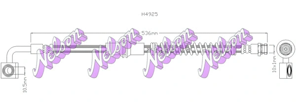 Flexible de frein KAWE H4925