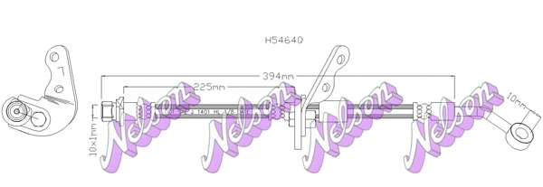 Flexible de frein KAWE H5464Q