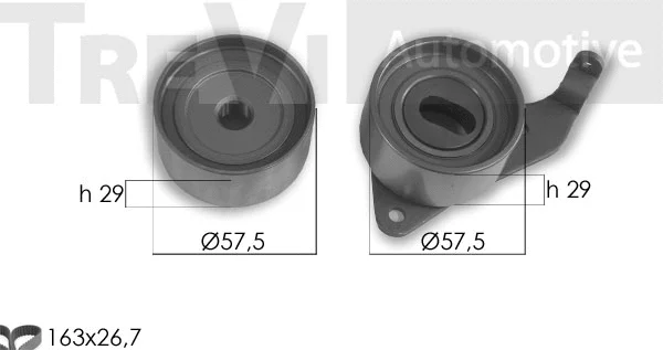 Kit de courroie crantée TREVI AUTOMOTIVE KD1403