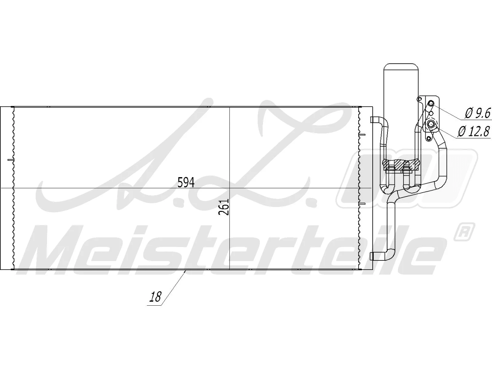 Condenseur, climatisation A.Z. Meisterteile AZMT-45-030-1375