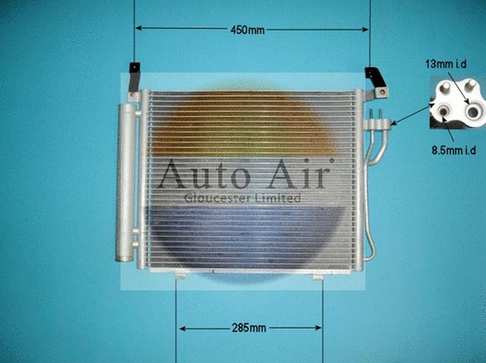 Condenseur, climatisation AUTO AIR GLOUCESTER 16-1427
