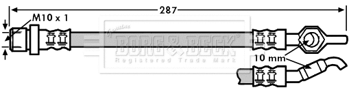 Flexible de frein BORG & BECK BBH7249