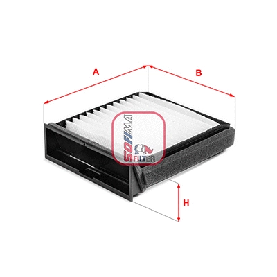 Filtre, air de l'habitacle SOFIMA S 3404 C