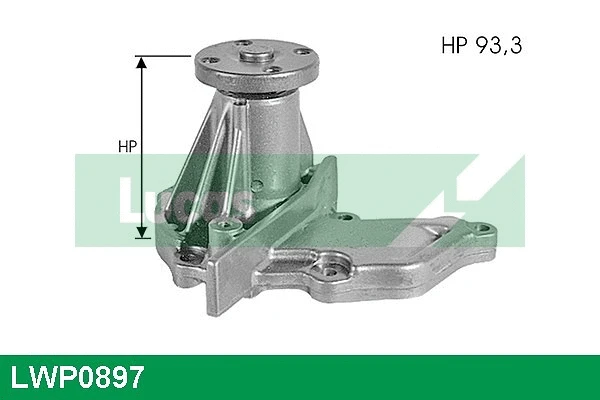 Pompe à eau, refroidissement du moteur LUCAS LWP0897