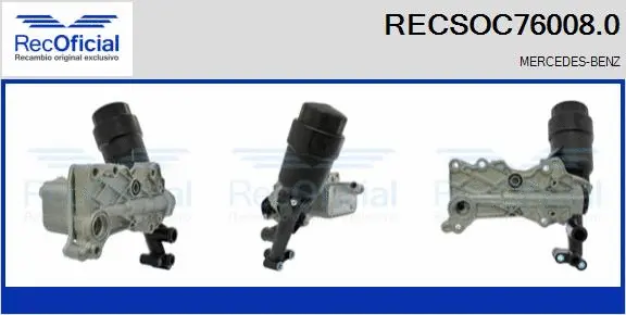 Radiateur d'huile RECOFICIAL RECSOC76008.0