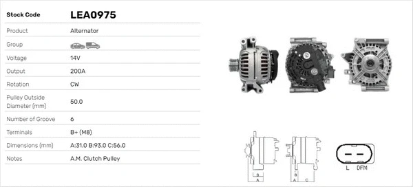 Alternateur LUSA LEA0975